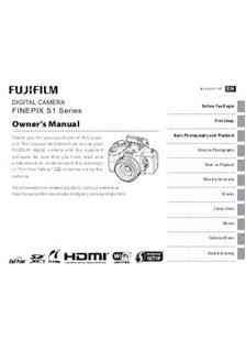 Fujifilm FinePix S1 manual. Camera Instructions.